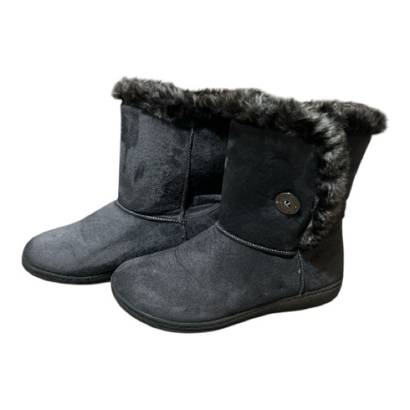 Vionic Shoes - Vionic Size 7 Fairfax Grey Faux Fur Boots